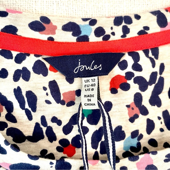 Joules Hattie Dress Multicolored Leopard US8 - Picture 2 of 10